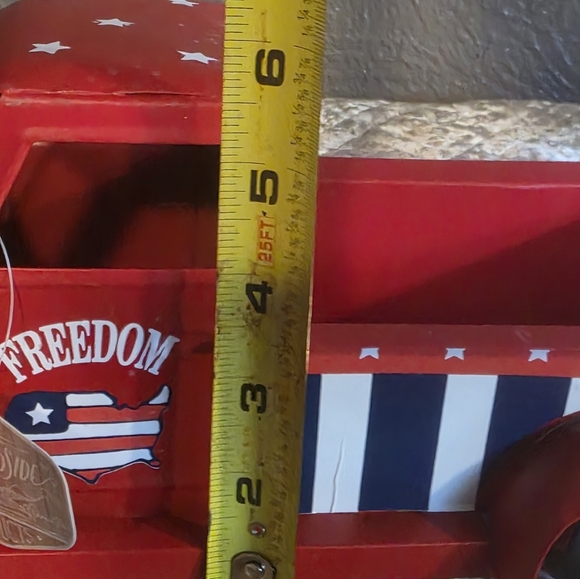 Patriotic Red and Blue Truck Planter/Accent NWR - Picture 11 of 11